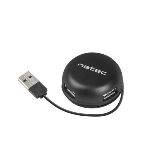 Hub NATEC 4 puertos USB 2.0 480 Mbit/s modelo Bumblebee extras cable corto