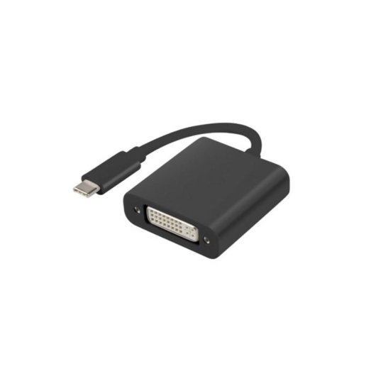 Adaptador Lanberg AD-UC-DV-01 USB-C a DVI 3.2 Gen 1 3840x2160 Negro 0,15m ABS