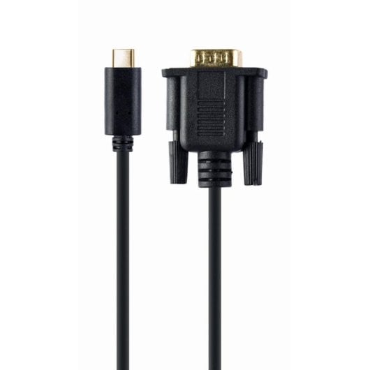 Adaptador USB-C a VGA Gembird A-CM-VGAM-01 1920x1080 Negro 3.2 Gen 1 Macho-Hembra