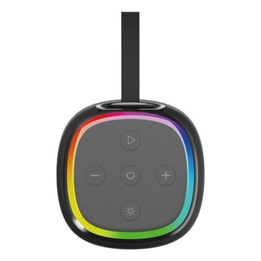 Altavoces Gembird Portátiles Inalámbricos Bluetooth 5W con luces LED RGB y manos libres