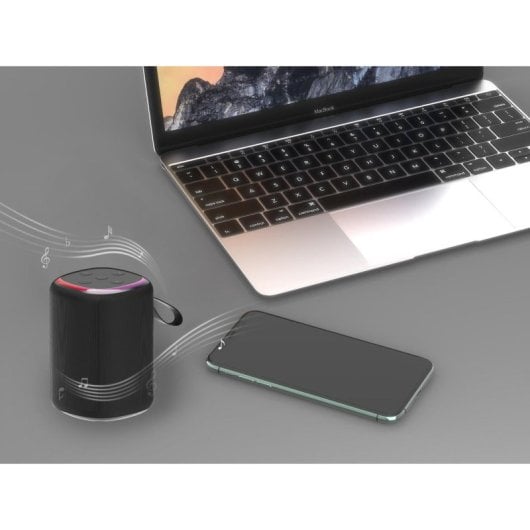 Altavoces Gembird Portátiles Inalámbricos Bluetooth 5W con luces LED RGB y manos libres
