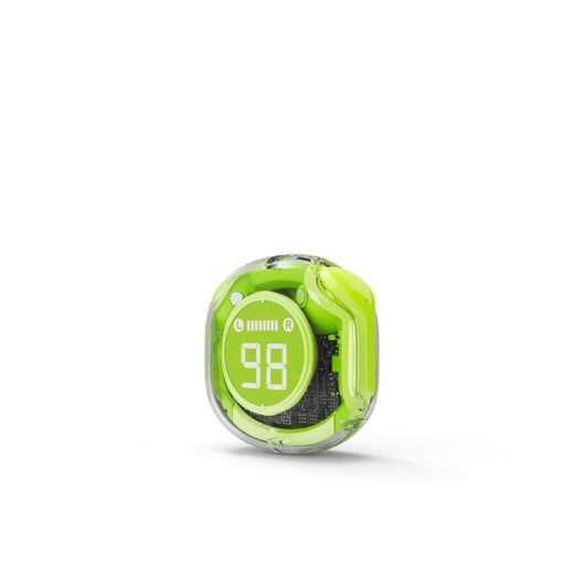 Auriculares Gembird inalámbricos Bluetooth TWS transparentes con micrófono y pantalla LCD