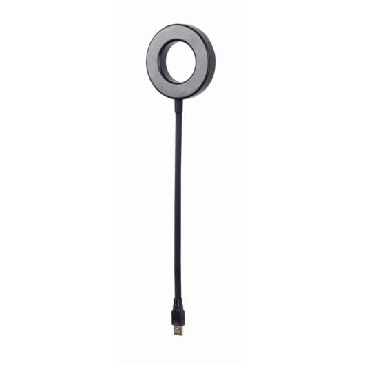 Anel de Luz LED USB Gembird NL-LEDRING-01 Braço Flexível Preto Branco
