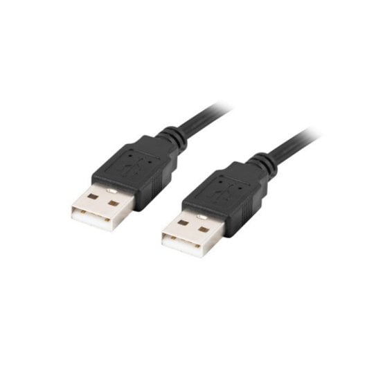 Cable USB Lanberg CA-USBA-20CU-0005-BK 0,5m USB 2.0 0,48Gbit/s Negro Níquel
