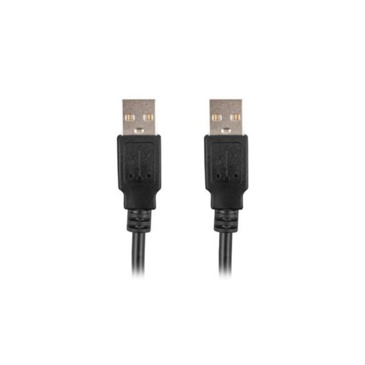 Cable USB Lanberg CA-USBA-20CU-0005-BK 0,5m USB 2.0 0,48Gbit/s Negro Níquel