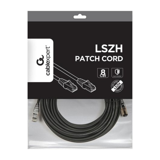 Cabo Ethernet Gembird PP8-LSZHCU-BK-15M Cat8 S/FTP RJ-45 Preto 15m Cabo Ethernet Gembird PP8-LSZHCU-BK-15M Cat8 S/FTP RJ-45 Preto 15m