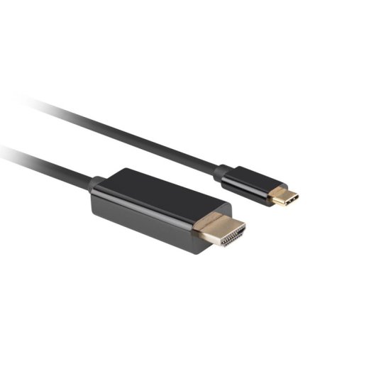 Cable USB Tipo C a HDMI Lanberg CA-CMHD-10CU-0030-BK 3m Macho/Macho Negro