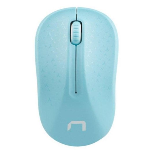 Maus Natec NMY-1651 Bluetooth 1600 DPI Ambidextrisch Blau Weiß