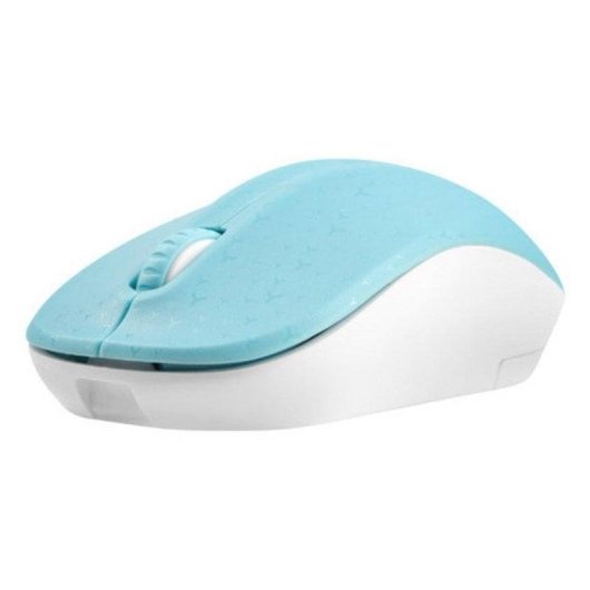 Maus Natec NMY-1651 Bluetooth 1600 DPI Ambidextrisch Blau Weiß