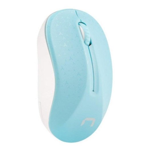 Maus Natec NMY-1651 Bluetooth 1600 DPI Ambidextrisch Blau Weiß