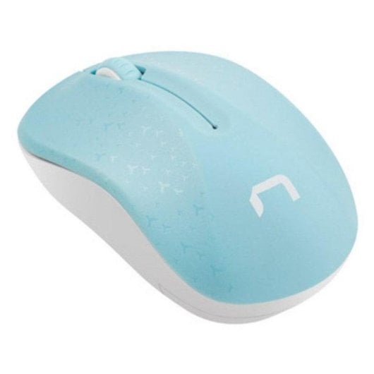 Maus Natec NMY-1651 Bluetooth 1600 DPI Ambidextrisch Blau Weiß