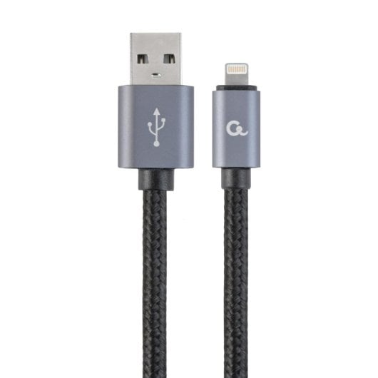 USB 2.0 Ladekabel Gembird CCB-MUSB2B-AMLM-6 Schwarz 1,8 m USB A zu Lightning USB 2.0 Ladekabel Gembird CCB-MUSB2B-AMLM-6 Schwarz 1,8 m USB A zu Lightning