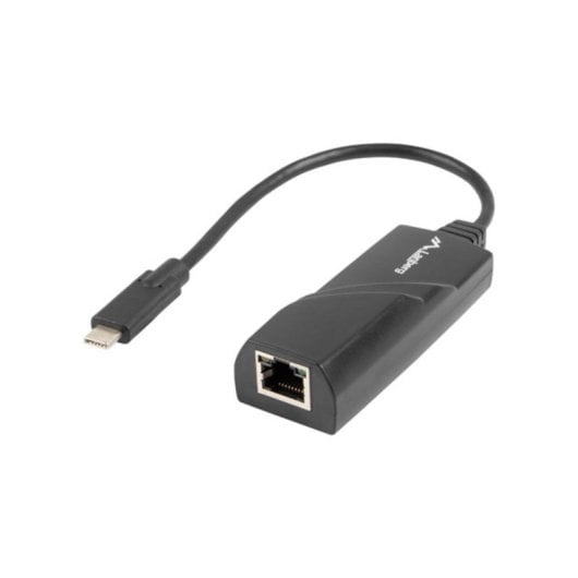 Adaptador USB Tipo C a RJ-45 Lanberg NC-1000-02 Negro 0.15m
