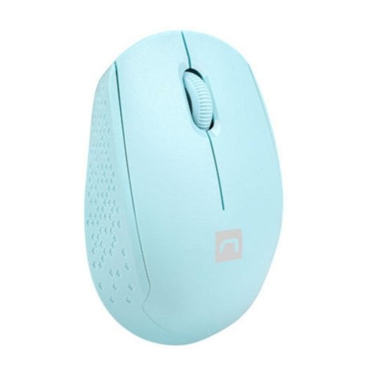 Ratón NATEC inalámbrico Bluetooth + USB 1600 DPI ambidiestro azul claro
