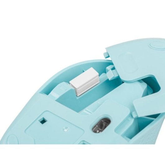 Ratón NATEC inalámbrico Bluetooth + USB 1600 DPI ambidiestro azul claro