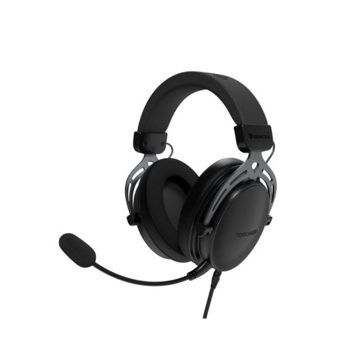 Auriculares Genesis con cable transductores 50mm micrófono desmontable negro