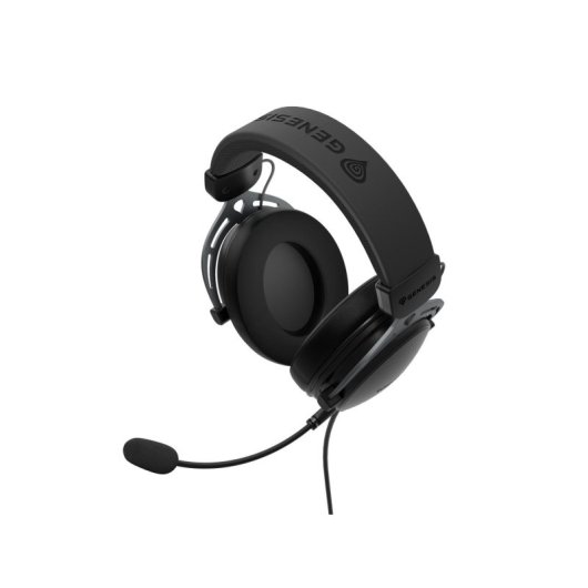 Auriculares Genesis con cable transductores 50mm micrófono desmontable negro