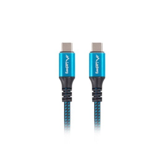 Cabo Lanberg USB4 Gen 2x2 0,5 m USB C para USB C 40 Gbit/s Preto Azul