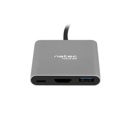 Hub NATEC Fowler Mini USB 2.0 Type-C HDMI USB 3.2 Gen 1 USB 3.2 Gen 1 Type-C Cinzento Hub NATEC Fowler Mini USB 2.0 Type-C HDMI USB 3.2 Gen 1 USB 3.2 Gen 1 Type-C Cinzento