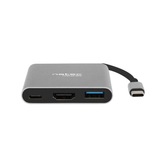 Hub NATEC Fowler Mini USB 2.0 Type-C HDMI USB 3.2 Gen 1 USB 3.2 Gen 1 Type-C Cinzento Hub NATEC Fowler Mini USB 2.0 Type-C HDMI USB 3.2 Gen 1 USB 3.2 Gen 1 Type-C Cinzento