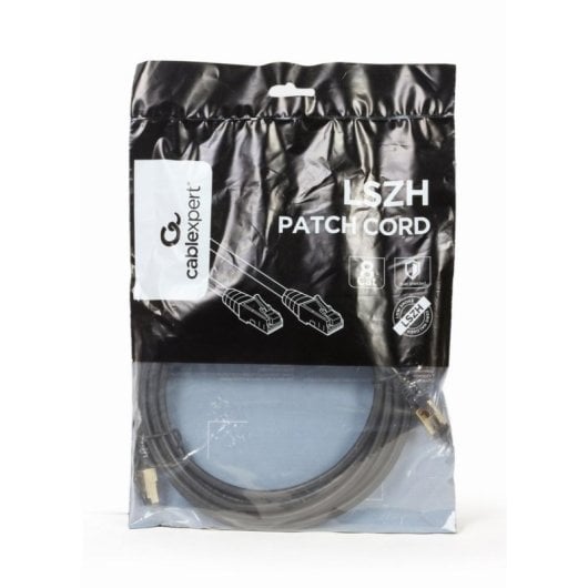Cabo Gembird PP8-LSZHCU-BK-5M 5m Cat8 S/FTP RJ-45 Preto Cabo Gembird PP8-LSZHCU-BK-5M 5m Cat8 S/FTP RJ-45 Preto