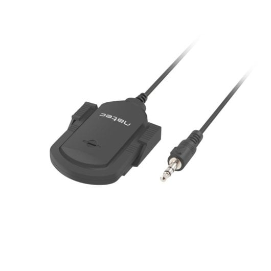Micrófono Natec NMI-1352 jack 3.5mm condensador omnidireccional con pinza de enganche