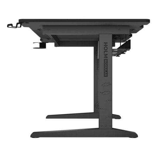Mesa Gaming GENESIS Holm Modular 140cm MDF e Aço Ajustável com LED