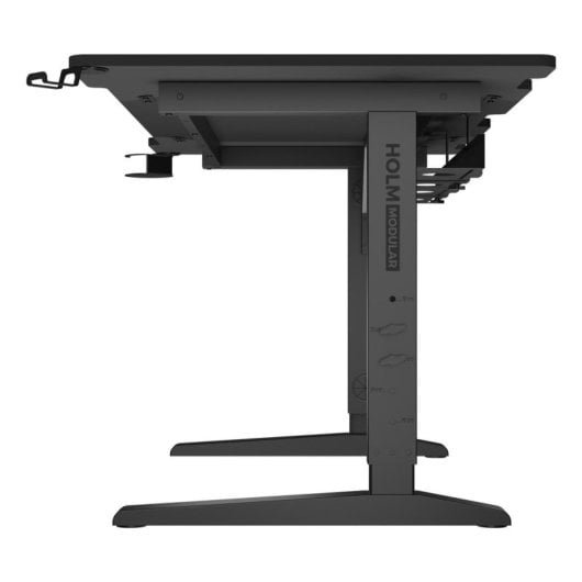 Mesa Gaming GENESIS Holm Modular 140cm MDF e Aço Ajustável com LED