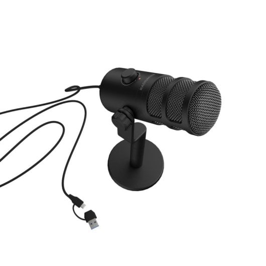 Micrófono Genesis Radium 350D USB-C cardioide con filtro antipop integrado y control de volumen
