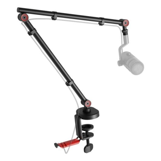 Soporte de brazo para micrófono Genesis NGM-2156 Thulium 500 Base escritorio, acero compacto 1Kg
