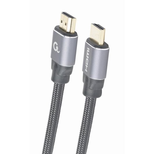 Cable HDMI Gembird CCBP-HDMI-7.5M 7,5m Tipo A 4K UHD 60Hz Chapado en Oro Gris