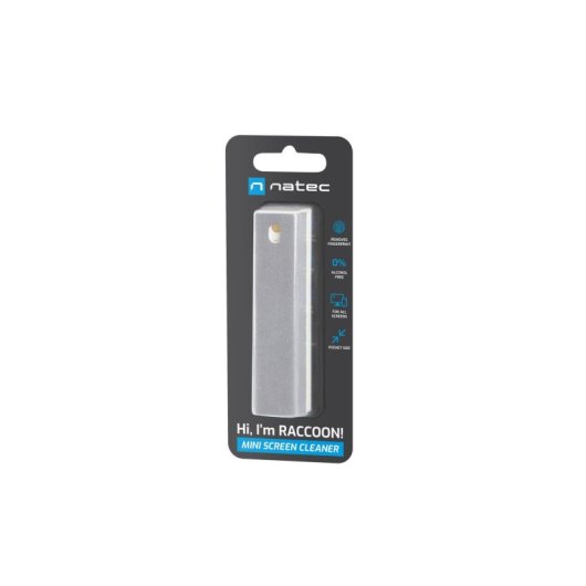 Paño seco y espray NATEC NSC-1795 Microfibra 15ml Gris Universal para limpieza de equipos