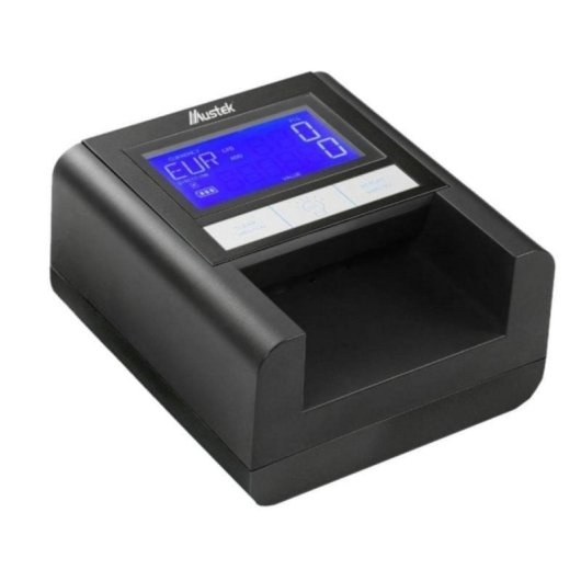 Detector de Billetes Mustek D9 Multidivisa IR UV LCD Contador Batería Recargable Actualizable
