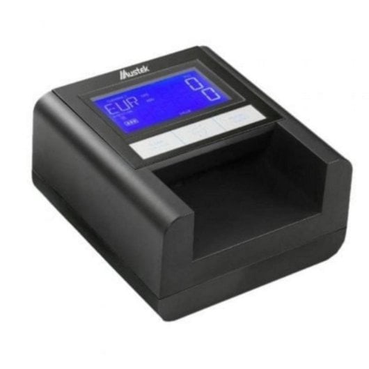 Detector de Billetes Mustek D9 Multidivisa IR UV LCD Contador Batería Recargable Actualizable
