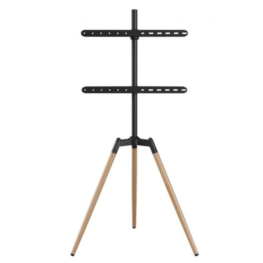 Soporte TV Gembird TVS-65S-01 Base Giratoria Gestión Cables 32-65" 32kg 600x400mm Negro/Madera