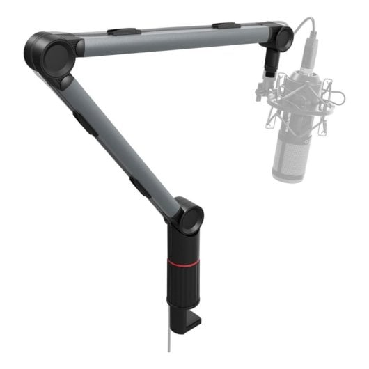 Soporte de brazo para micrófono Genesis NGM-2157 Thulium 700 aluminio base escritorio gris 1,1kg