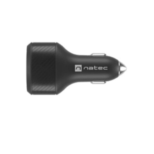 Cargador de coche Natec Coney USB-C 20V carga rápida protección múltiple negro
