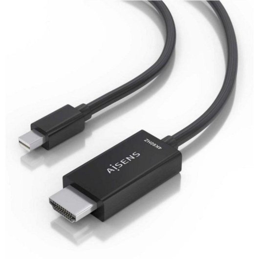 Cable Conversor Aisens Mini DisplayPort a HDMI 4K@60Hz 1m Negro