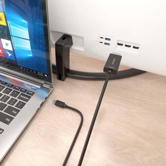 Cable conversor Aisens A125-0886 Mini DisplayPort a HDMI 4K@60Hz 1m Negro cobre alta pureza