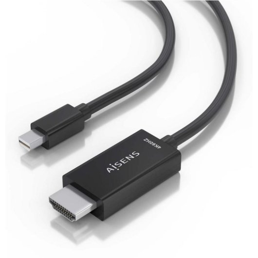 Cable Conversor Aisens Mini DisplayPort a HDMI 4K@60Hz 1m Negro