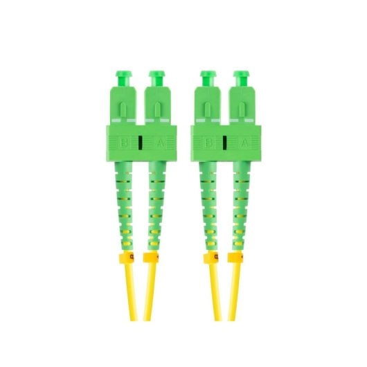 Latiguillo de fibra óptica Lanberg FO-SASA-SD11-0020-YE 2m G.657.A1 SC-SC duplex amarillo