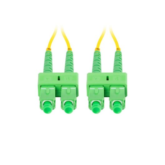 Latiguillo de fibra óptica Lanberg FO-SASA-SD11-0020-YE 2m G.657.A1 SC-SC duplex amarillo
