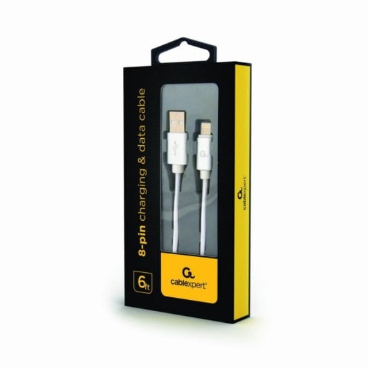 Cable USB Micro-B 2.0 Gembird CCB-MUSB2B-AMLM-6-S 1,8m Lightning trenzado algodón