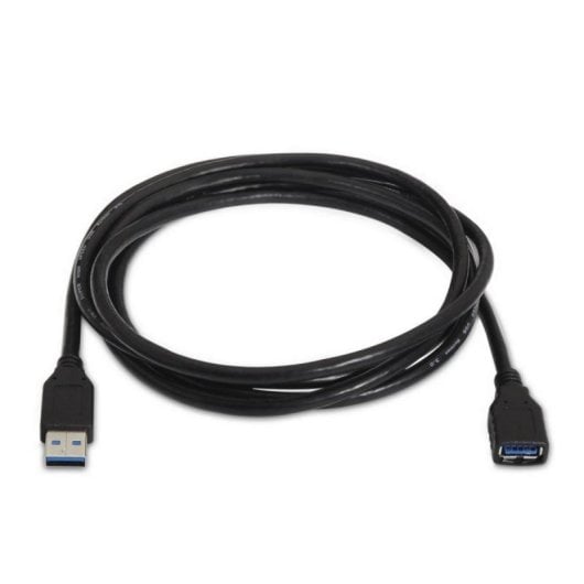 Cavo Estensione USB 3.0 AISENS A105-0041 1 Metro 5 Gbps Nero Cavo Estensione USB 3.0 AISENS A105-0041 1 Metro 5 Gbps Nero