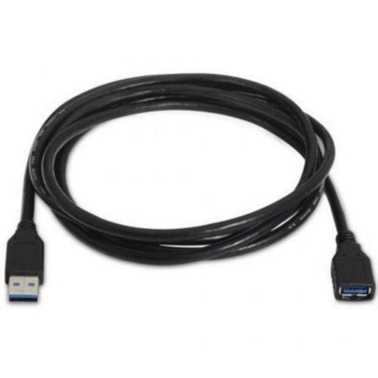 Cavo Estensione USB 3.0 AISENS A105-0041 1 Metro 5 Gbps Nero Cavo Estensione USB 3.0 AISENS A105-0041 1 Metro 5 Gbps Nero