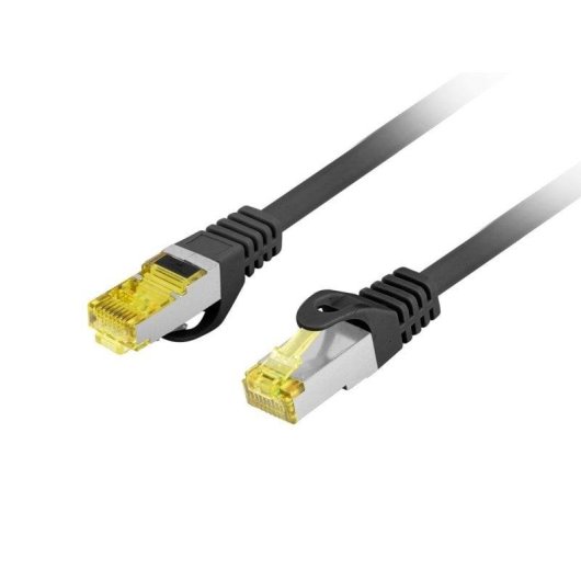 Cabo de Rede Lanberg PCF6A-10CU-0150-BK 1,5m Cat6a S/FTP Preto Alto Desempenho