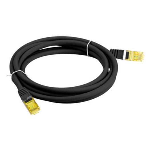 Cabo de Rede Lanberg PCF6A-10CU-0150-BK 1,5m Cat6a S/FTP Preto Alto Desempenho