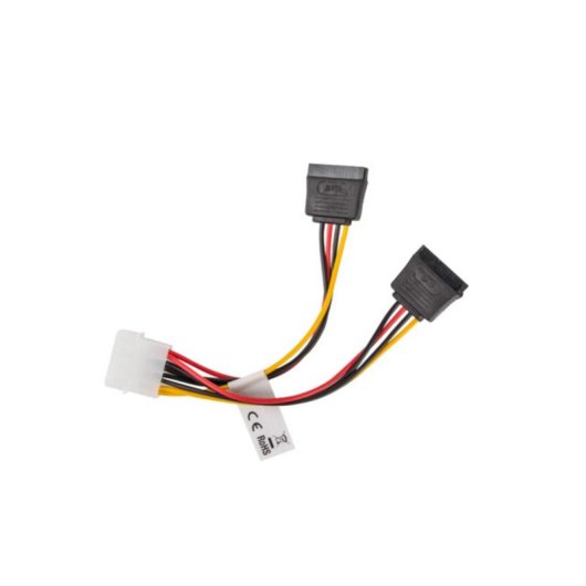 Câble d'alimentation Lanberg CA-HDSA-11CU-0015 0,15 m Molex à 2 x SATA droit