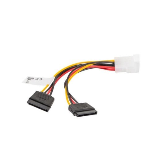 Câble d'alimentation Lanberg CA-HDSA-11CU-0015 0,15 m Molex à 2 x SATA droit