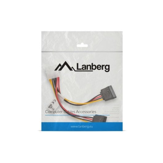 Câble d'alimentation Lanberg CA-HDSA-11CU-0015 0,15 m Molex à 2 x SATA droit